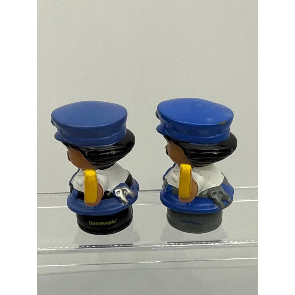Fisher Price Little People Bus Driver Safety Patrol Man Crossing Guard